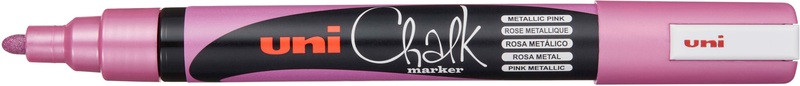 uni-ball, UNI-BALL Chalk Marker 1.8-2.5mm PWE-5M METALLIC PINK Metallic rosa, uni-ball Chalk Marker, 1.8-2.5mm, Metallic rosa, PWE-5M METALLIC PINK