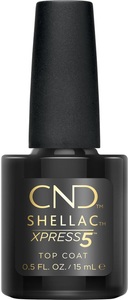 CND, CND Shellac Shellac Xpress5 Top Coat 15ml, XPRESS5 Top Coat 15 ml