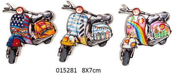 ROOST, ROOST Magnet Scooter 015281 8x7cm ass., ROOST Magnet Scooter 015281 8x7cm ass.