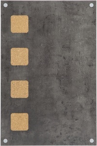 Securit, Securit Kreidetafel Living Wall, grau, 63cm x 41cm x 2cm, LW-GY-58, SECURIT Kreidetafel Living Wall LW-GY-58 grau 63x41x2cm