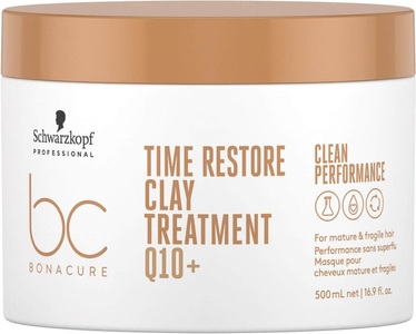 undefined, Schwarzkopf Bonacure Time Restore Clay Treatment 500ml, Schwarzkopf Professional BC Bonacure Time Restore Clay Treatment - 500ml