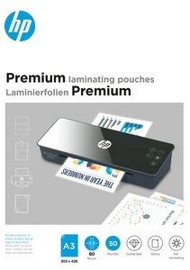 Hp, HP Premium A3, 80 Mic. (50 Stk.) - Laminierfolien, HP Laminiertaschen 9126 Premium, A3, 80 Mic