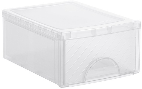 Rotho, Rotho Schubladenbox klein FRONTBOX, ROTHO Frontbox 1767890000C 25.5x35x14.5cm transparent