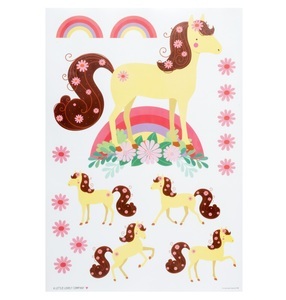 A Little Lovely Company, A Little Lovely Company Wandsticker HORSE 17-teilig in bunt, ALLC Wand Sticker WSLHMC01 Pferde 350x500 mm