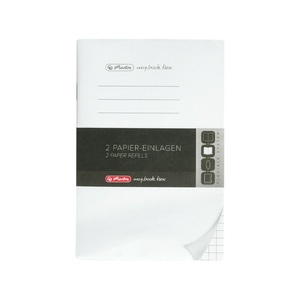 Herlitz, Herlitz Notizbuch A6 kariert Papier weiß, HERLITZ my.book flex Refill A6 2x40 B. 50034154 kariert