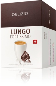 Delizio, DELIZIO Lungo Fortissimo Kaffeekapseln Delizio, DELIZIO Kaffeekapseln 10184775 Lungo Fortissimo 48 Stk.