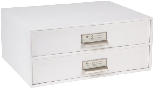 Bigso Box of Sweden, Bigso Box of Sweden Schubladenbox, Birger 2 Schubladen, weiss, 943145544, BIGSO BOX OF SWEDEN Schubladenbox 943145544 Birger 2 Schubladen weiss