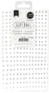 I am Creative, Geschenktüte,ws/silb.,12x21cm,3S, I AM CREATIVE Geschenktüte 4087.224 weiss/silber, 12x21cm, 3 Stk.