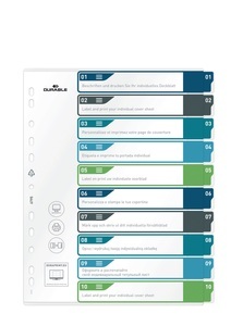 Durable, Durable Register, A4+, mehrfarbig, 1-10, 679527, DURABLE Register A4+ 679527 mehrfarbig 1-10