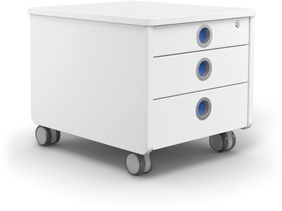 Moll, MOLL - Rollcontainer Joker-Winner - Holzwerkstoff - weiss - 43/54/43 cm, MOLL - Rollcontainer Joker-Winner - weiss - Holzwerkstoff - 43/54/43 cm