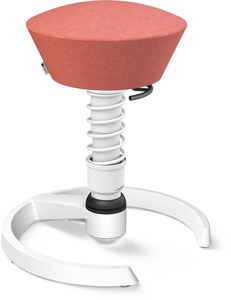 Aeris, Aeris Bürohocker Swopper, weiss/rosa, mit Gleiter, 101STWHWHCP3, AERIS Sitzhocker Swopper 101STWHWHCP3 rosa/weiss, mit Gleiter