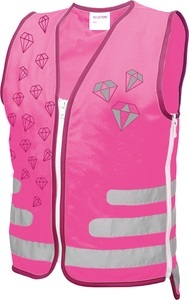 Online, ONLINE Warnweste 89315 ReflActions, Diamant, Warnweste DIAMANT mit Reflektoren in pink