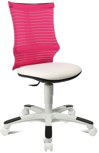 Topstar, Topstar Kinderdrehstuhl S´neaker, ohne Armlehnen, Muldensitz, 3D-Netz-Rückenlehne, rosa/weiß, Topstar Kinderdrehstuhl S´neaker, ohne Armlehnen, Muldensitz, 3D-Netz-Rückenlehne, rosa/weiß