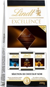 Lindt, LINDT Excellence Sélection Noir 461160 200g, LINDT Excellence Sélection Noir 461160 200g