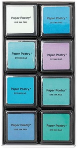 undefined, Tusche-Stempelkissen Set, Aqua Mix, Rico Tuschestempelkissen, Aqua Mix Set 8 Stück