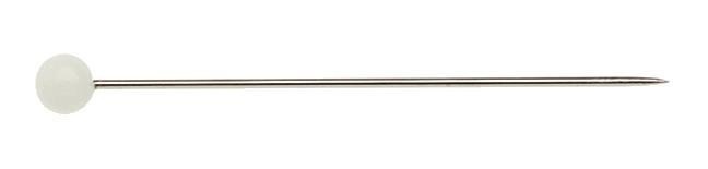 Prym, Prym Glaskopfstecknadeln, weiss 0.80 x 48 mm, Karton 300 g, Stahl, Prym Glaskopfstecknadeln, weiss 0.80 x 48 mm, Karton 300 g, Stahl
