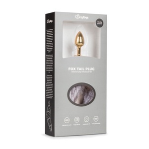 EasyToys, Fox Tail Small, Easytoys Fox Tail Anal Plug, Anfängergeeignet, Gold - Amorana