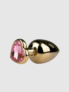 EasyToys, Metal Heart, Easytoys Metal Heart Anal Plug, Gold, Metall - Amorana