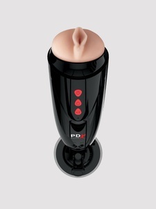 PDX Elite, Dirty Talk Stroker, Pdx-elite Dirty Talk Stroker Masturbator Mit Vibration, Anfängergeeignet, Schwarz, Vaginal - Amorana