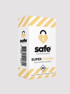 Safe, Strong Safe, Safe Super Strong Kondom, Transparent, 10 Stück - Amorana
