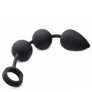XR Brands (all),XR Brands - Tom of Finland, Tom Of Finland Weighted Analkugel Perlen Schwarz | XR Brands, 