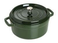 STAUB, 1x Topf rund Vitamin Basil 3.8 lt., 24cm, Staub Gusseisentopf STAUB