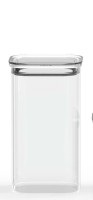 Pebbly, Pebbly Vorratsglas mit Glasdeckel 1.4l 11x11x20cm, Vorratsglas mit Glasdeckel 1.4l 11x11x20cm