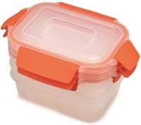Joseph joseph, 4x Nest Lock Vorratsdosenset 3-tlg. (3x 540ml), orange, Aufbewahrungsboxen Nest Lock plastikmaterial orange / 3er-Set, ineinander stapelbar - 3 x 540 ml - Joseph Joseph orange en plastikmaterial