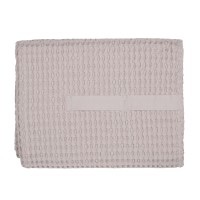 The Organic Company, Big Waffle Badetuch 100x150cm dusty lavendel Biobaumwolle