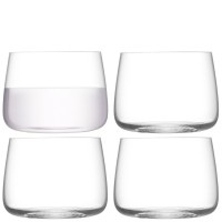 LSA International, 4er Set Metropolitan Stemless Glas 360ml klar, 4er Set Metropolitan Stemless Glas 360ml klar