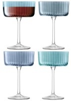 4er Set Gems Champagner/Cocktail Gläser 230ml Saphir assort.