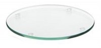 Zieher, Glas-Untersetzer D:9cm, gehärtet, klar, 6er, 