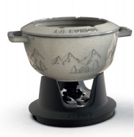 STAUB, Staub - 10-teiliges Fondue-Set, 20 cm - Weisser Trüffel, Special Fondue Set, Weisser Trüffel 20cm