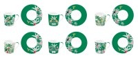 Diverse, diverse Espressotasse inkl. Untertasse Coffee Mania, Coffee Mania 6er Espr.-tasse m. Untert. Exotic Heaven 100m