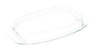 Amt Gastroguss, Glasdeckel eckig 21x33 cm zu Bräter, Glasdeckel eckig 21x33cm zu Bräter