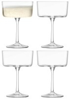 LSA, 4er Set Gio Champagner/Cocktail Gläser 230ml Klar, 4er Set Gio Champagner/Cocktail Glas 230ml transparent