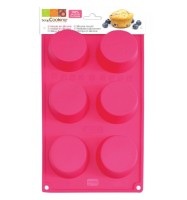 ScrapCooking, Scrapcooking - Muffins-Form - Rosa, 6er Silikonbackform Muffins