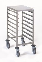 Tournus Equipment, Regalwagen GN1/1, 8 Einschübe, mit Ablage, H900mm, Regalwagen GN1/1, 8 Einschübe, mit Ablage, H900mm