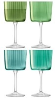 LSA, 4er Set Gems Weingläser 250ml Jade assort., Weinglas-Set Gems