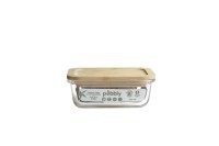 Diverse, diverse Vorratsglas Pebbly, Vorratsglas mit Bambusd., 30cl, 13 x 9.5 x 5cm