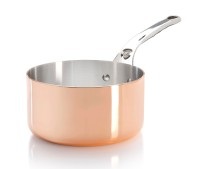 de Buyer, de Buyer - Kochtopf PRIMA MATERA - Edelstahl - kupfer - 9.3 cm, De Buyer DB6206.18 Prima Matera Stielkasserolle Ø 18cm