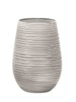 Stölzle, Stölzle - 6-teiliges Gläser-Set Twister - Silber und Weiss, Twister meets Elements Longdrinkbecher 465ml, Weiss-Silber