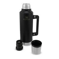 Stanley, Stanley CLASSIC VAKUUM-FLASCHE 1,9 l - matt schwarz, Stanley Legendary Classic Flasche, schwarz, 1.9 Liter (1 Stk)
