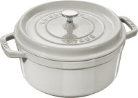 STAUB, Staub - Schmortopf mit Deckel 22 cm - Hellgrau, Staub Gusseisentopf STAUB