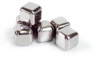 6er Set Edelstahlwürfel wiederverwendbar 2.7x2.7x2.7 cm