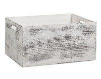 Zeller Present, Zeller Present Zeller Present Aufbewahrungskiste, Allzweckkiste Rustic weiss40cm