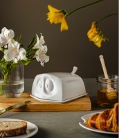 58products, Butterdose mit Gesicht versteckt 13x16cm lustige TV Tassen, Butterdose mit Gesicht versteckt 13x16cm lustige TV Tassen
