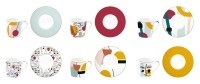 Easy Life, Easy Life Espressotasse inkl. Untertasse Coffee Mania, Coffee Mania 6er Espr.-tasse m. Untert. Modernism 100ml