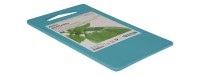 lipo, Schneidebrett ANITA, Schneidebrett Anita 25x15x0.7cm mit Griffloch blau