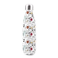 Diverse, diverse Thermosflasche Easy Life, Isolierflaschen doppelw. 500ml, Modernism